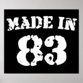 Made in 1983 poster (Voorkant)