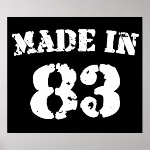 Made in 1983 poster