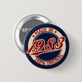 Made in 1983 ronde button 5,7 cm (Voorkant /achterkant)