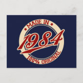 Made in 1984 briefkaart (Voorkant)