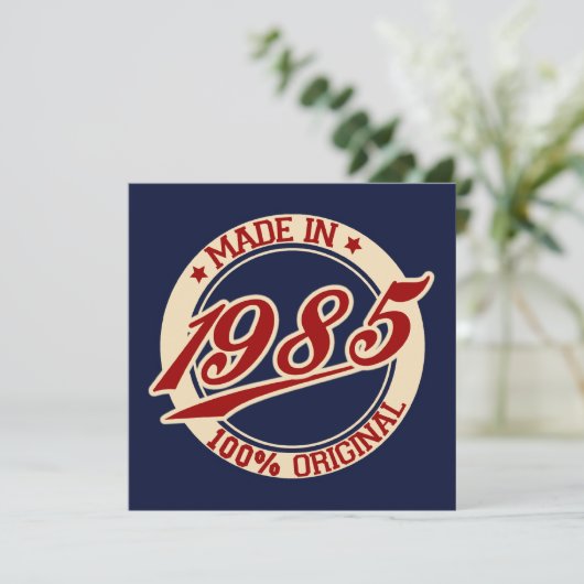 Made in 1985 kaart (Staand voorkant)