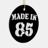 Made in 1985 keramisch ornament (Rechts)