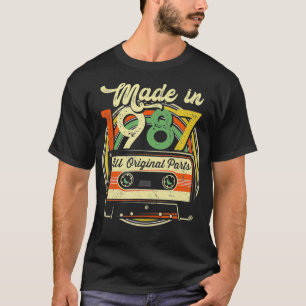Made in 1987 34th Birthday Gifts Cassettebandje Vi T-shirt