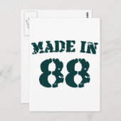 Made in 1988 briefkaart (Voorkant / Achterkant)