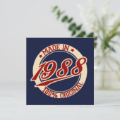 Made in 1988 kaart (Staand voorkant)