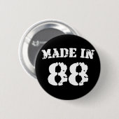Made in 1988 ronde button 5,7 cm (Voorkant /achterkant)