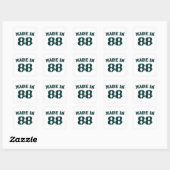 Made in 1988 vierkante sticker (Vel)