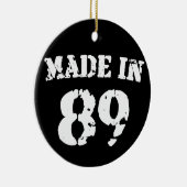 Made in 1989 keramisch ornament (Rechts)