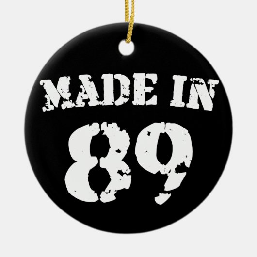 Made in 1989 keramisch ornament (Voorkant)