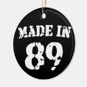 Made in 1989 keramisch ornament (Links)