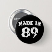 Made in 1989 ronde button 5,7 cm (Voorkant /achterkant)