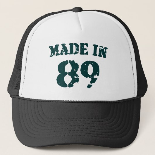 Made in 1989 trucker pet (Voorkant)