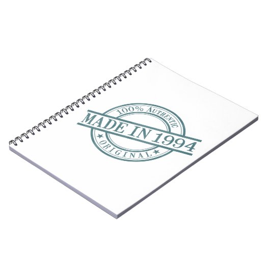 Made in 1994 notitieboek (Linkerzijde)