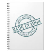 Made in 1994 notitieboek (Voorkant)