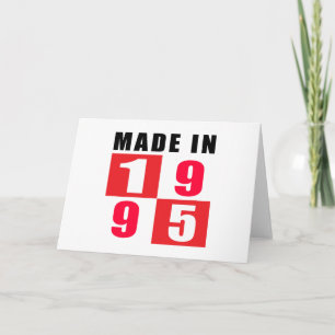 Made in 1995 Design op de geboorte Kaart