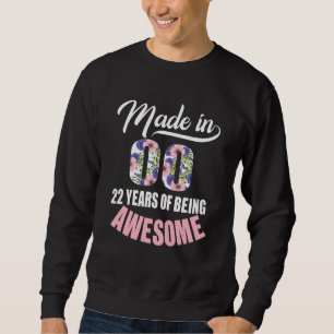 Made in 2000 22 jaar oud T-shirt meisjes van de 22