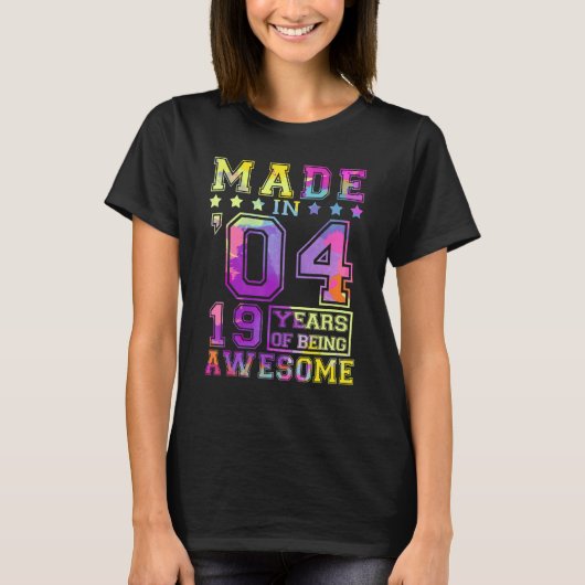Made in 2019 4th Birthday Gifts 4 Years old of bei T-shirt (Voorkant)