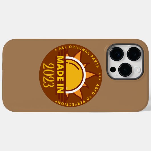 MADE IN 2023 grappig verjaardagscadeau Case-Mate iPhone Case (Achterkant (horizontaal))