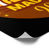 MADE IN 2023 grappig verjaardagscadeau Poster (Hoek)
