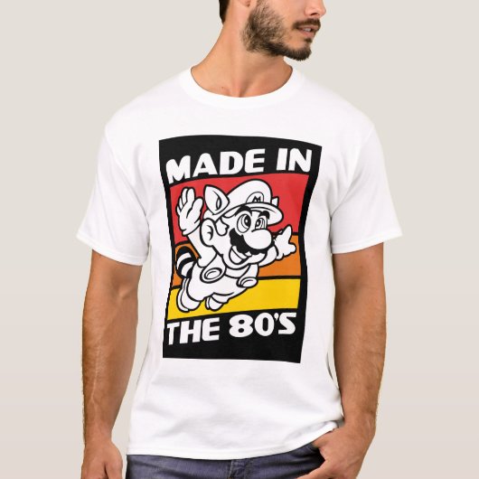 made in 80's Mario  T-shirt (Voorkant)