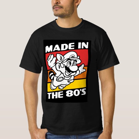 made in 80's Mario  T-shirt (Voorkant)