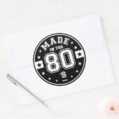 Made In 80s Ronde Sticker (Envelop)