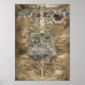 Made in Abyss The Abyss Map Poster (Voorkant)