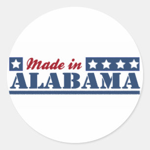 Made in Alabama Ronde Sticker