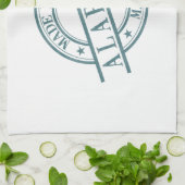 Made in Alabama Stamp Logo Green Kitchen Towel Theedoek (Gevouwen)
