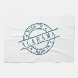 Made in Alabama Stamp Logo Green Kitchen Towel Theedoek