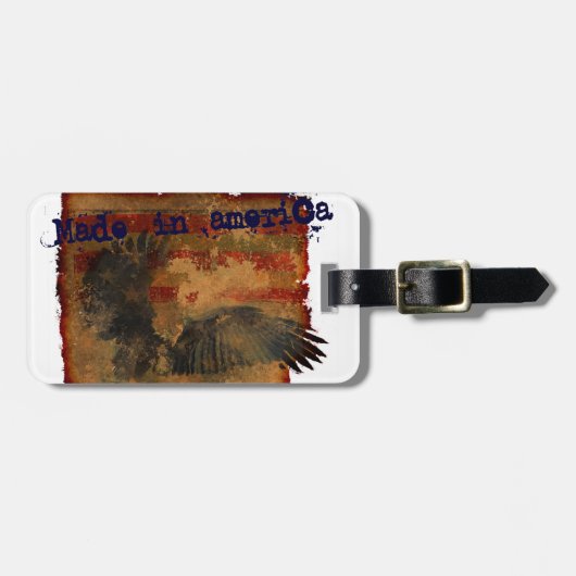 Made in America bagage labels (Voorkant horizontaal)