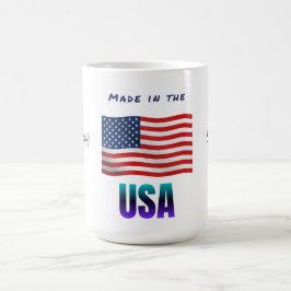 "Made in America" is een Amerikaanse Mok. Koffiemok