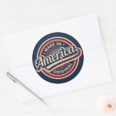 Made in America Original Ronde Sticker (Envelop)