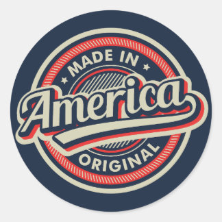 Made in America Original Ronde Sticker
