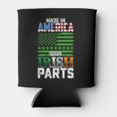 Made in America with Irish Parts St Patrick's Day Blikjeskoeler (Voorkant)