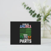 Made in America with Irish Parts St Patrick's Day Briefkaart (Staand voorkant)