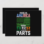 Made in America with Irish Parts St Patrick's Day Kaart (Voorkant / Achterkant)