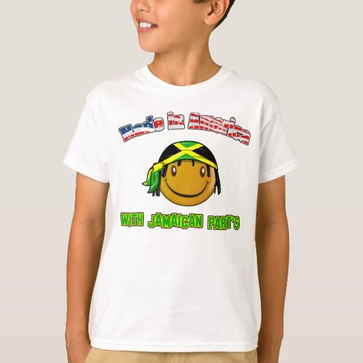 Made in America with Jamaican part's T-shirt (Voorkant)