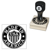 Made in America Wood Art Stamp Rubberstempel (Gestempeld)