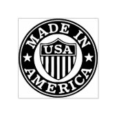 Made in America Wood Art Stamp Rubberstempel (Afrduk)