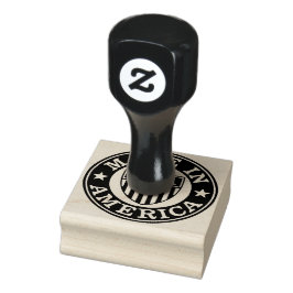 Made in America Wood Art Stamp Rubberstempel