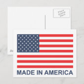 Made in Amerika Briefkaart (Voorkant / Achterkant)