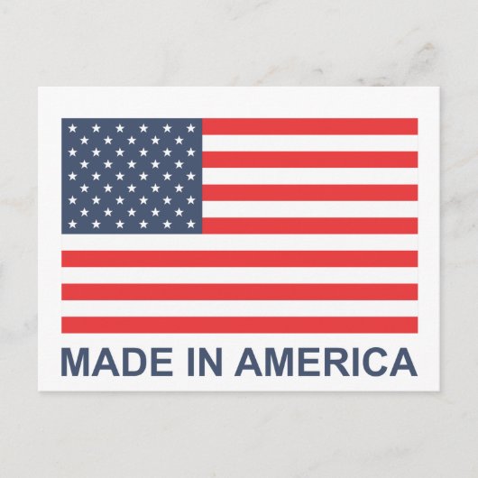 Made in Amerika Briefkaart (Voorkant)