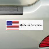 Made in Amerika Bumpersticker (Op auto)