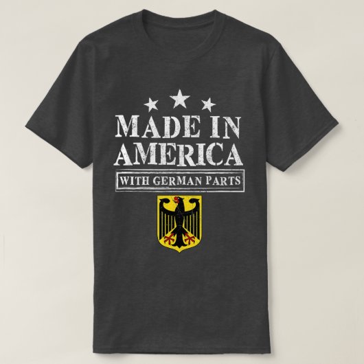 Made in Amerika met Duitse onderdelen - forse immi T-shirt (Design voorkant)