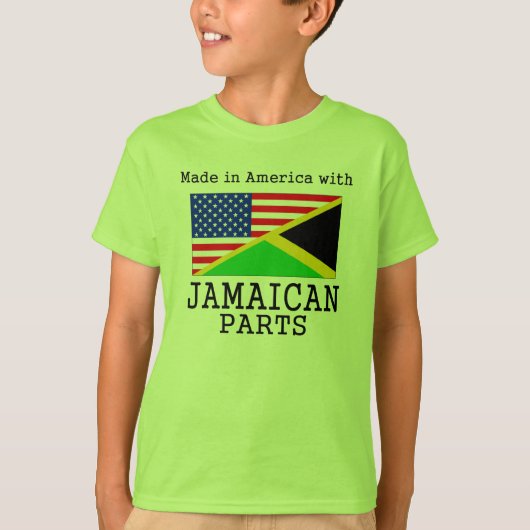 Made in Amerika met Jamaicaanse onderdelen T-shirt (Voorkant)