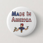 Made in Amerika Ronde Button 5,7 Cm (Voorkant)