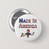 Made in Amerika Ronde Button 5,7 Cm (Voorkant /achterkant)