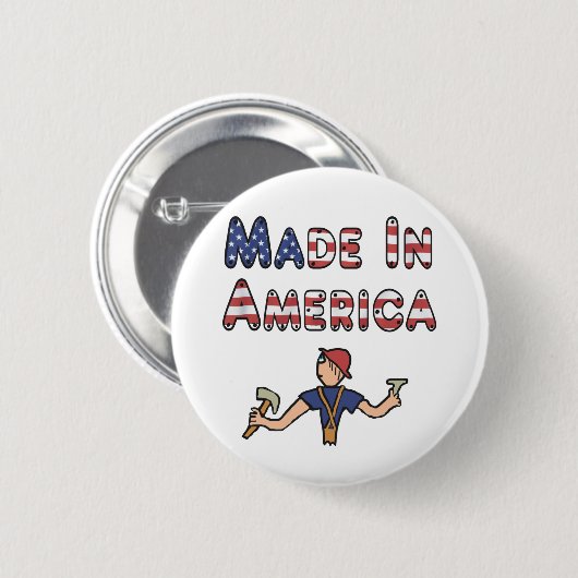 Made in Amerika Ronde Button 5,7 Cm (Voorkant /achterkant)