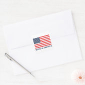 Made in Amerika Vierkante Sticker (Envelop)